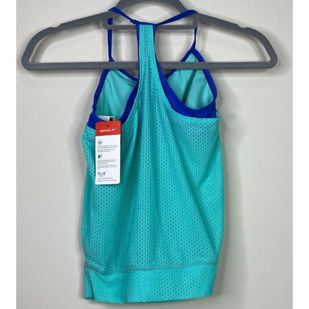New Speedo Mesh Tankini Swim Top Youth Children's Girl's Size 8 - Picture 6 of 7